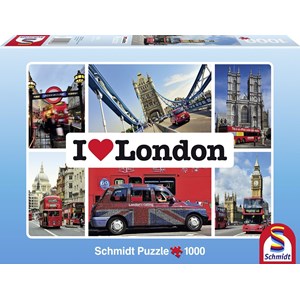 Schmidt Spiele (59283) - "I love London" - 1000 Teile Puzzle