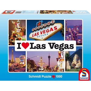 Schmidt Spiele (59285) - "I love Las Vegas" - 1000 Teile Puzzle