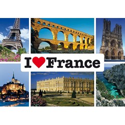 Schmidt Spiele (59282) - "I love France" - 1000 Teile Puzzle