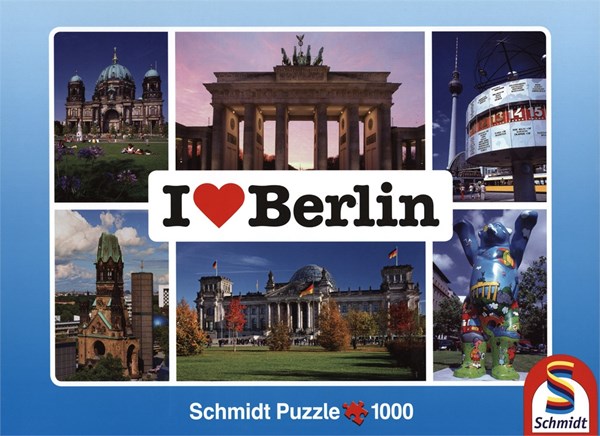 Schmidt Spiele (59281) - "I love Berlin" - 1000 Teile Puzzle