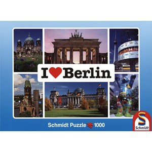 Schmidt Spiele (59281) - "I love Berlin" - 1000 Teile Puzzle