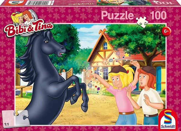 Schmidt Spiele (56078) - "The wild stallion" - 100 Teile Puzzle