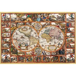 Clementoni (32551) - "Map of the ancient world" - 2000 Teile Puzzle