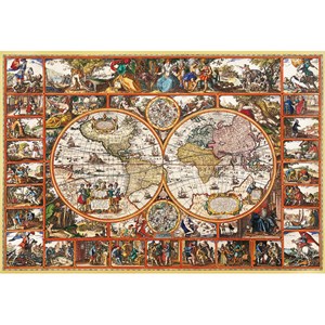 Clementoni (32551) - "Map of the ancient world" - 2000 Teile Puzzle