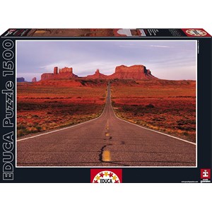 Educa (16007) - "Monument Valley Road" - 1500 Teile Puzzle