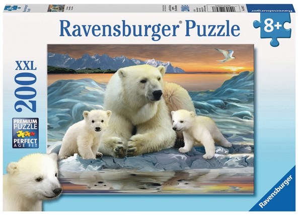 Ravensburger (12647) - "Polar Bears" - 200 Teile Puzzle