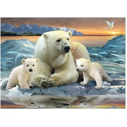Ravensburger (12647) - "Polar Bears" - 200 Teile Puzzle