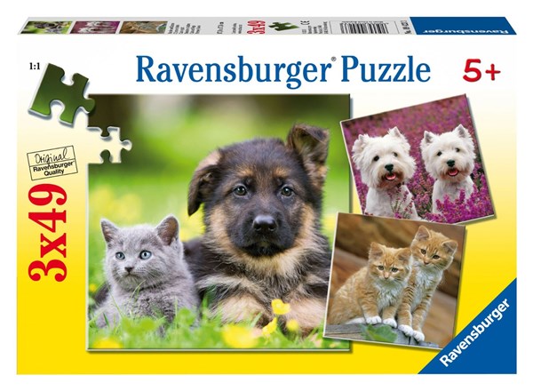 Ravensburger (09423) - "Cats And Dogs" - 49 Teile Puzzle