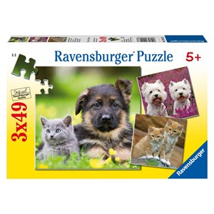Ravensburger (09423) - "Cats And Dogs" - 49 Teile Puzzle