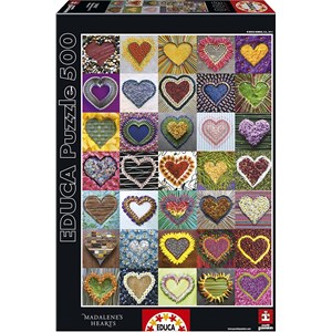 Educa (15967) - "Madalene's Hearts" - 500 Teile Puzzle