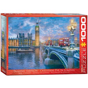 Eurographics (6000-0916) - Dominic Davison: "Christmas Eve in London" - 1000 Teile Puzzle