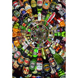 Educa (14121) - "Spiral of Cans of Beer" - 1500 Teile Puzzle