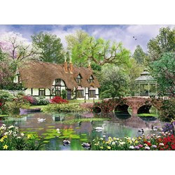 King International (05358) - Dominic Davison: "Cottage im Frühling" - 1000 Teile Puzzle