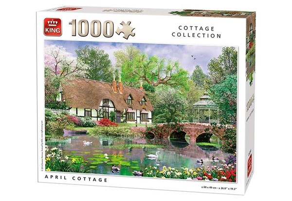 King International (05358) - Dominic Davison: "Cottage im Frühling" - 1000 Teile Puzzle