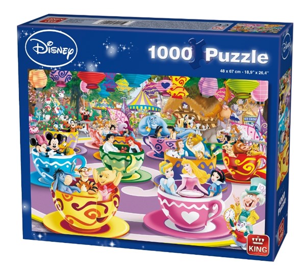 King International (05125) - "Disney Mad Tea Cup" - 1000 Teile Puzzle