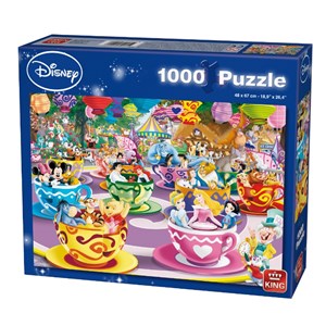 King International (05125) - "Disney Mad Tea Cup" - 1000 Teile Puzzle