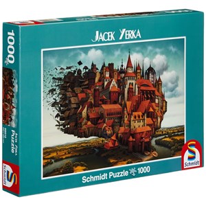 Schmidt Spiele (59512) - Jacek Yerka: "Fliegende Stadt" - 1000 Teile Puzzle