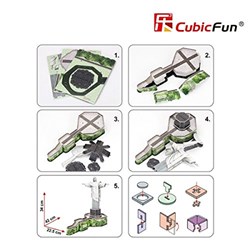 Cubic Fun (C187H) - "Christ The Redeemer, Brazil" - 22 Teile Puzzle