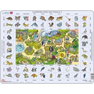 Larsen (EN5) - "Learning English at the Zoo" - 70 Teile Puzzle