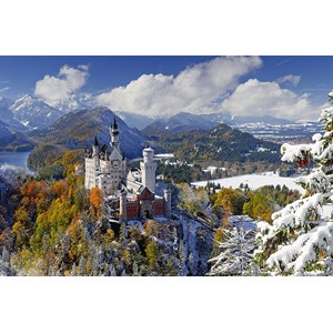 Ravensburger (17062) - "Schloß Neuschwanstein im Winter" - 3000 Teile Puzzle