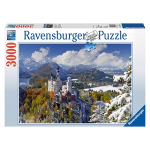 Ravensburger (17062) - "Schloß Neuschwanstein im Winter" - 3000 Teile Puzzle