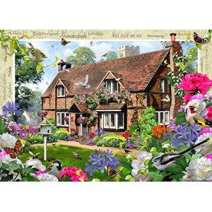 Ravensburger (19413) - "Peony Cottage" - 1000 Teile Puzzle