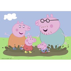 Ravensburger (09082) - "Peppa Pig, Glückliches Familienleben" - 24 Teile Puzzle
