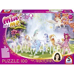 Schmidt Spiele (56033) - "Centopias Einhörner" - 100 Teile Puzzle