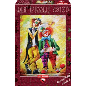 Art Puzzle (4182) - "Lustige Clowns" - 500 Teile Puzzle