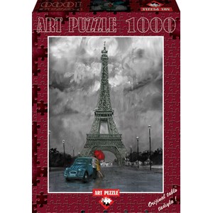 Art Puzzle (4390) - "Verregneter Tag am Eiffelturm" - 1000 Teile Puzzle