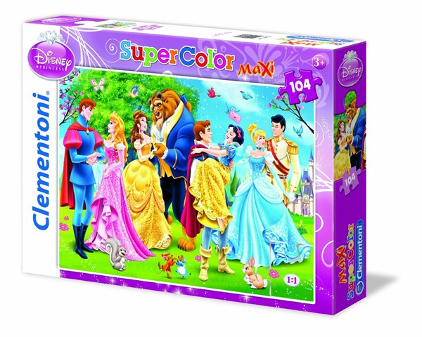 Clementoni (23656) - "Eine Prinzessin hört auf ihr Herz" - 104 Teile Puzzle