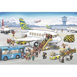 Ravensburger (09088) - "Around The Airplane" - 24 Teile Puzzle