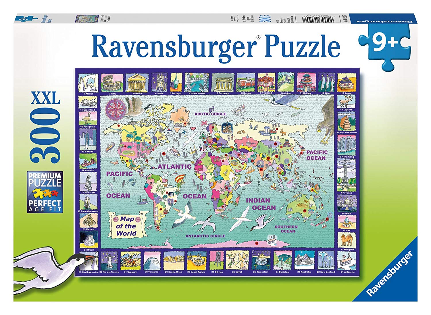 200 Teile XXL Puzzle NEU & OVP Ravensburger® 12837  " Politische Europakarte " 