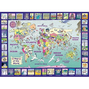 Ravensburger (13190) - "Looking at the World" - 300 Teile Puzzle