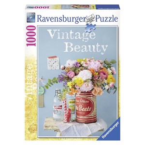 Ravensburger (19505) - "Vintageblumen" - 1000 Teile Puzzle