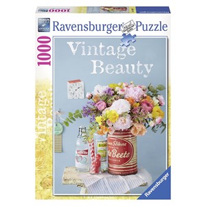 Ravensburger (19505) - "Vintageblumen" - 1000 Teile Puzzle