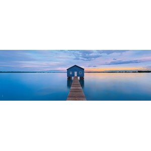 Clementoni (39330) - "Blaue Hütte im Wasser" - 1000 Teile Puzzle