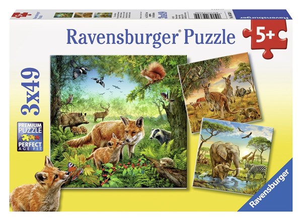 Ravensburger (09330) - "Tiere der Erde" - 49 Teile Puzzle