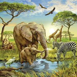 Ravensburger (09330) - "Tiere der Erde" - 49 Teile Puzzle