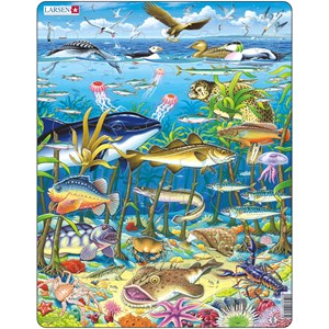 Larsen (FH13) - "Marine Animals" - 60 Teile Puzzle