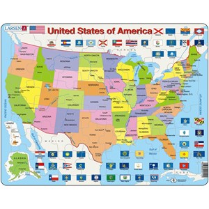 Larsen (K12) - "United States of America" - 48 Teile Puzzle