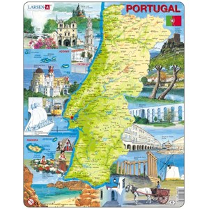 Larsen (K71-PT) - "Sehenswürdigkeiten in Portugal" - 64 Teile Puzzle