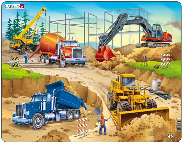 Larsen (US1) - "Baustelle" - 30 Teile Puzzle