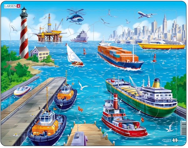 Larsen (US2) - "Hafen" - 35 Teile Puzzle
