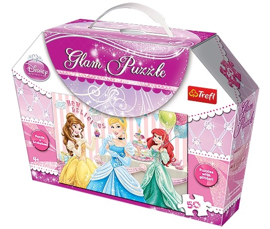 Trefl (14802) - "Glam Puzzle Princesses" - 50 Teile Puzzle