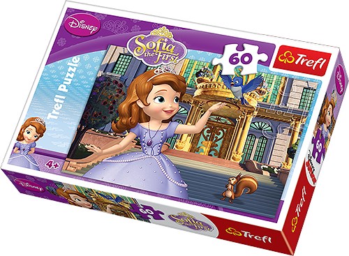 Trefl (17239) - "Sofia the First vor ihrem Palast" - 60 Teile Puzzle