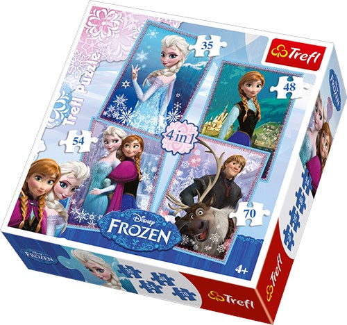 Trefl (34210) - "Die Eiskönigin" - 35 48 54 70 Teile Puzzle
