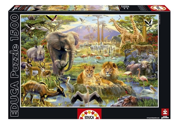 Educa (16303) - "African Bottle" - 1500 Teile Puzzle