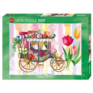 Heye (29780) - Gabila Rissone: "Blumige Kutsche" - 1000 Teile Puzzle