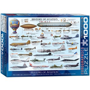 Eurographics (6000-0086) - "Geschichte der Luftfahrt" - 1000 Teile Puzzle
